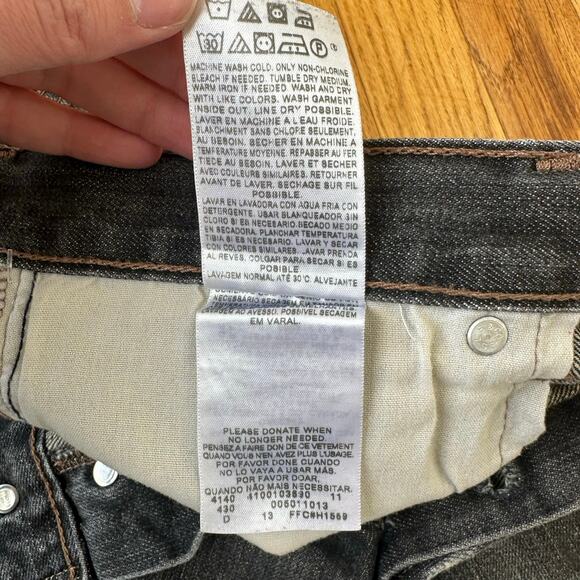 Levi’s 501 Black Denim Jeans – Vintage Straight Leg – W34 L30 - Picture 14 of 15